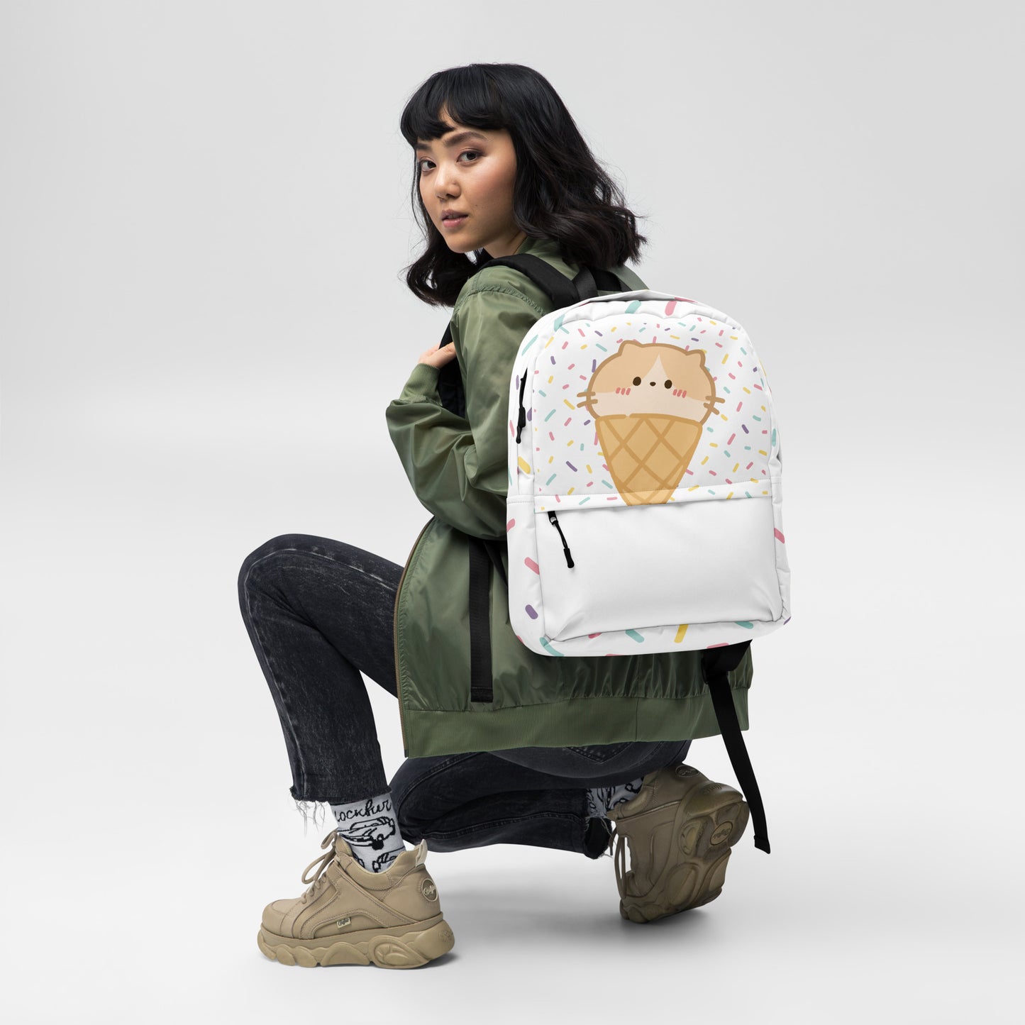 Kitten Ice cream Backpack