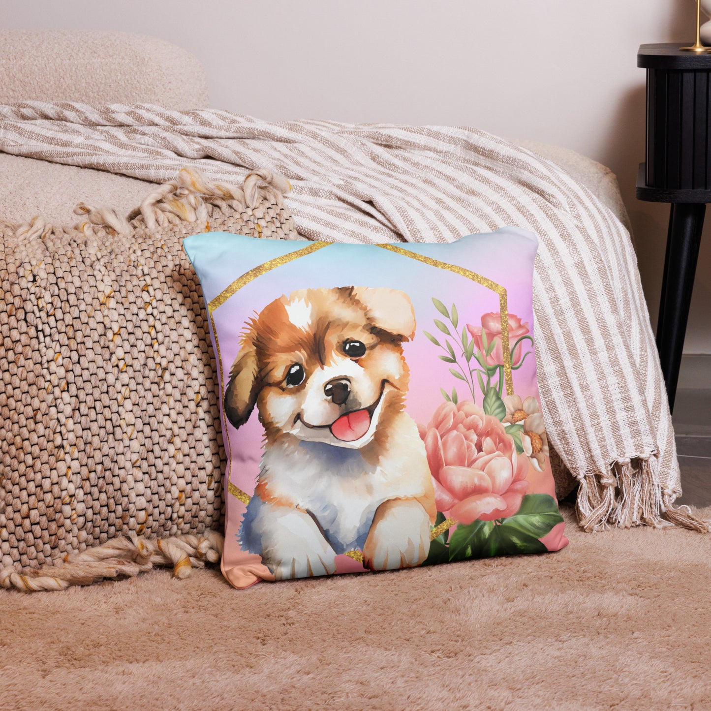 Dog print Pillow