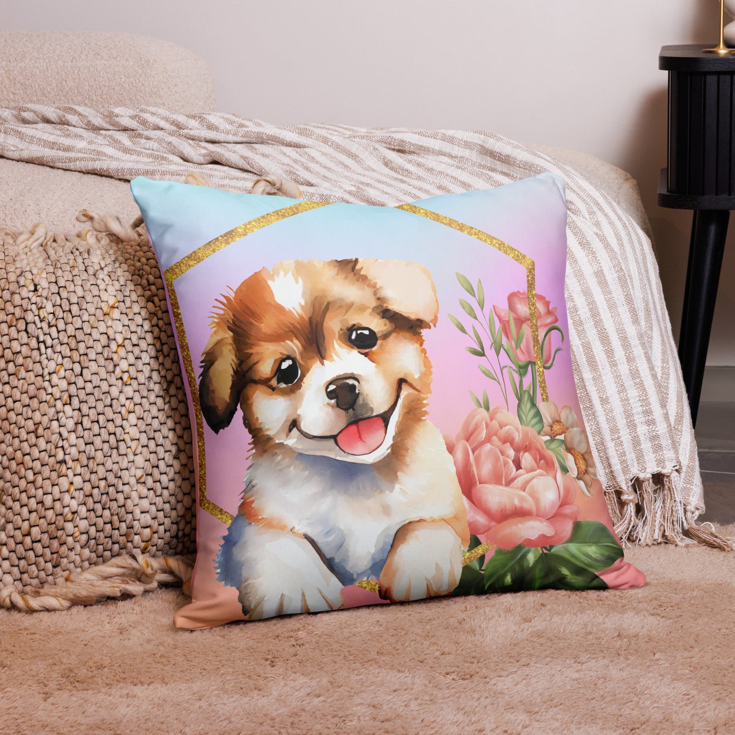 Dog print Pillow