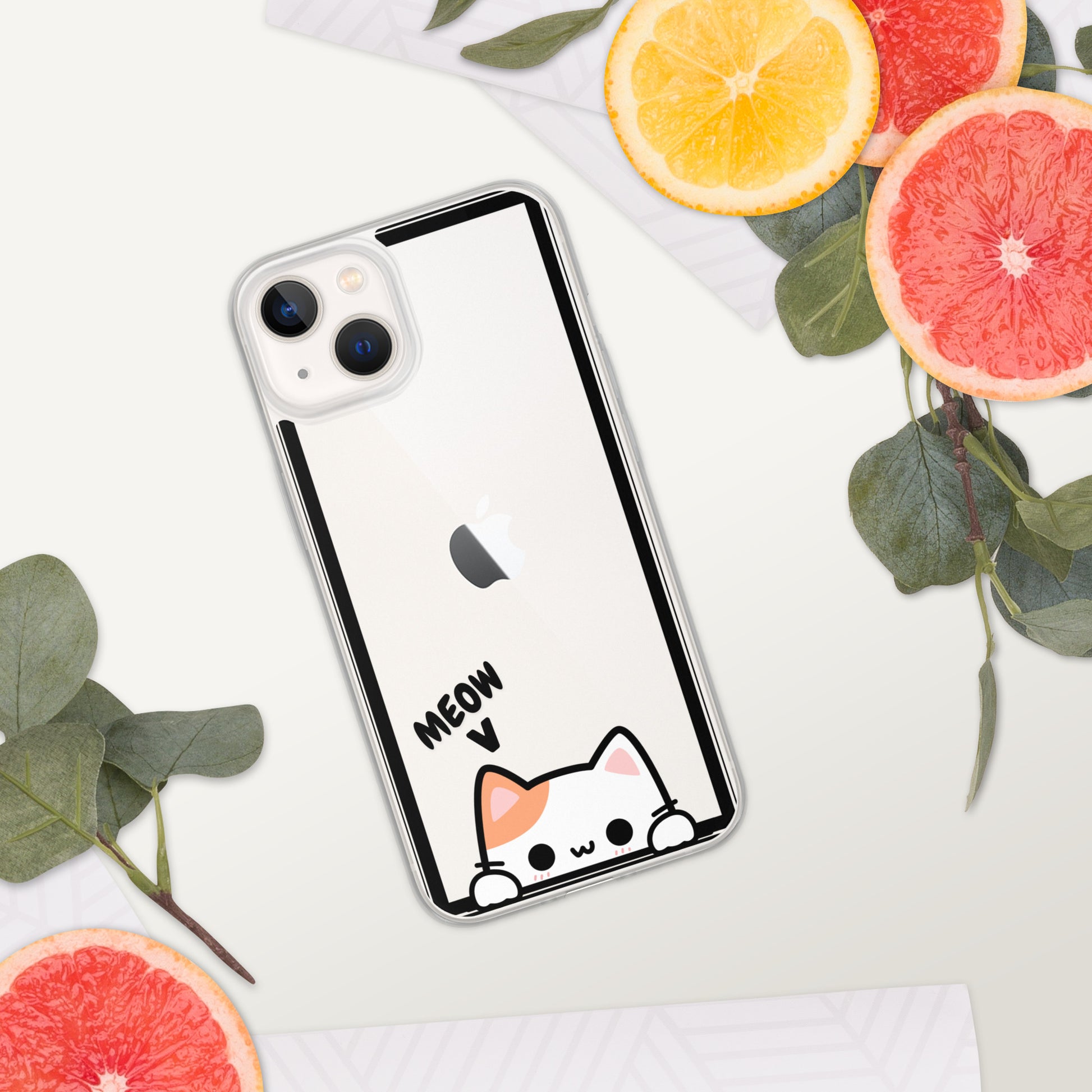 Clear Cat Case for iPhone Love Clear Cat Case for iPhone Love