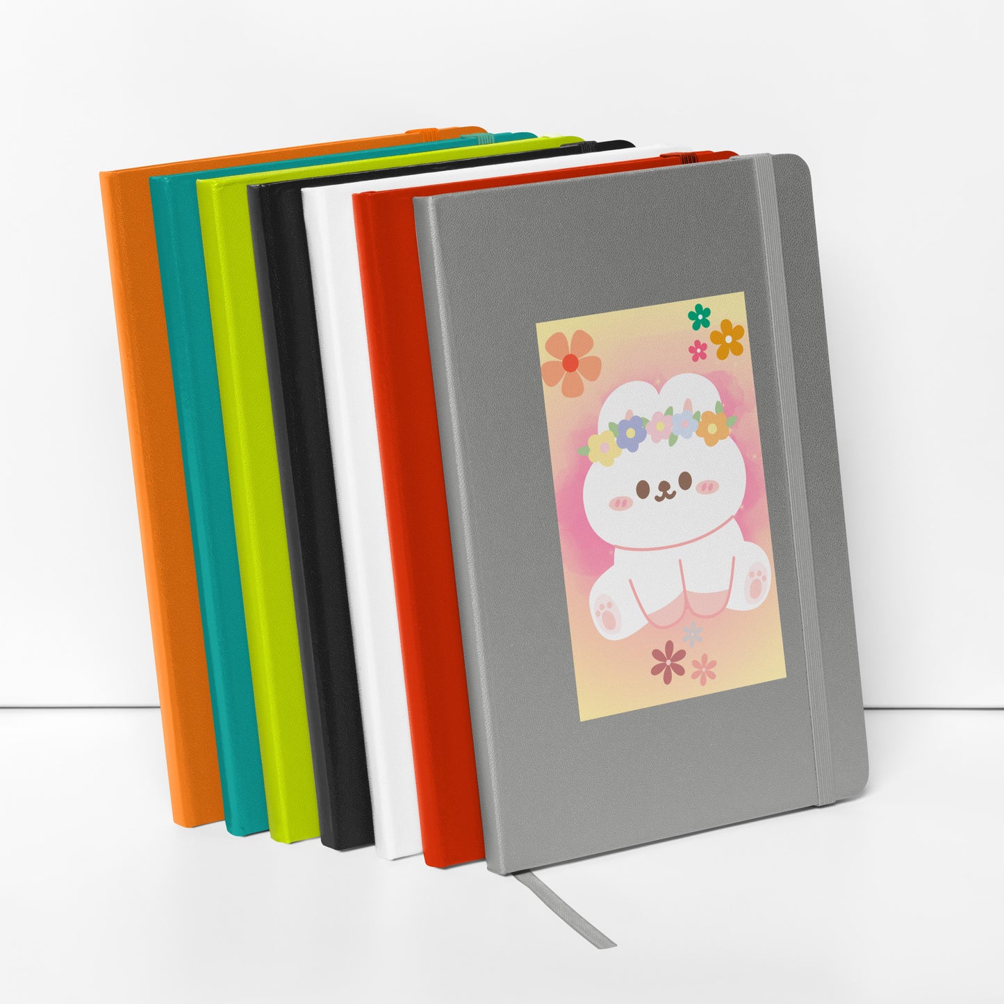 Hardcover bunny bound notebook