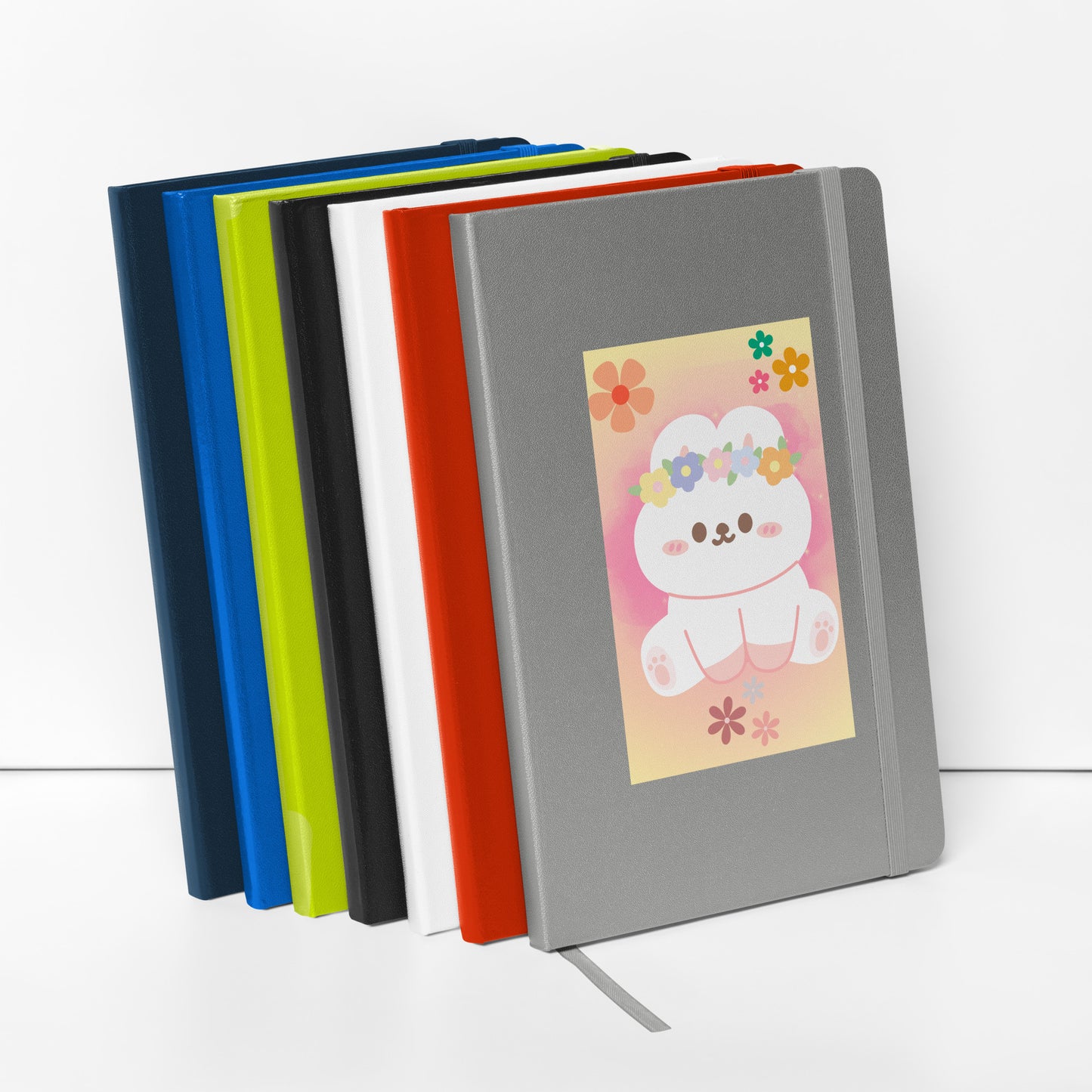 Hardcover bunny bound notebook