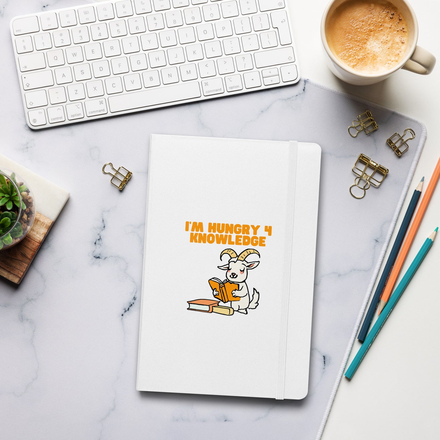 Cute Goat Hardcover Notebook